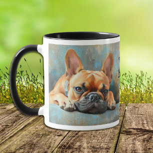 Mug Portrait impressionniste de Bulldog français