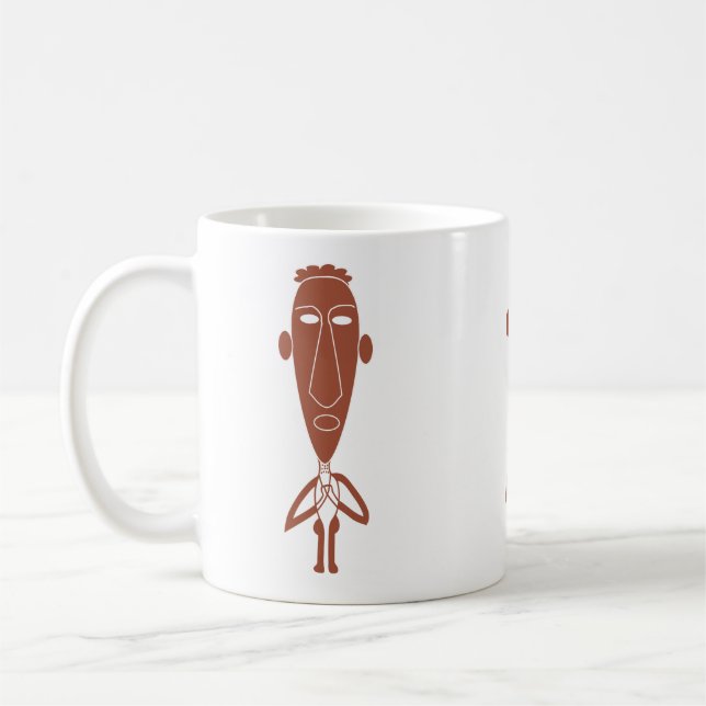 Mug Portrait moderne de la tribu africaine Abstraite (Gauche)