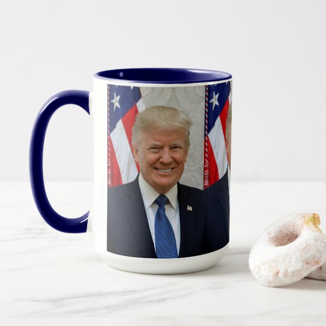 Mug Portrait officiel de Donald Trump (Avec donut)