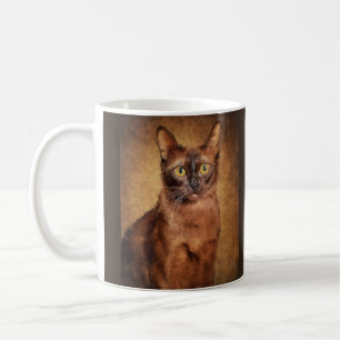 Mug Portrait personnalisé de chats birmans Brown