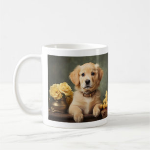 Mug Portrait vintage Golden Retriever Chien Chien Chie