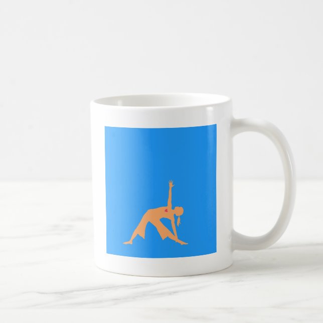 Mug Pose de triangle de yoga (Droite)