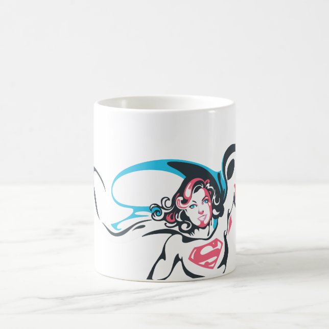 Mug Pose d'éclaboussure couleur Supergirl 2 (Centre)
