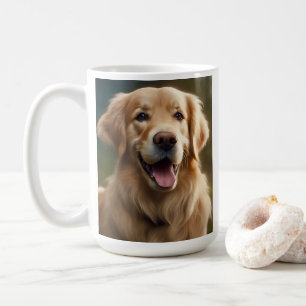 Mug Pose Portrait de chien Golden Retriever