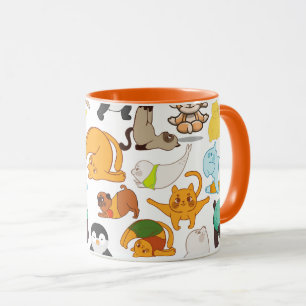 Mug Poses De Yoga Avec Animaux