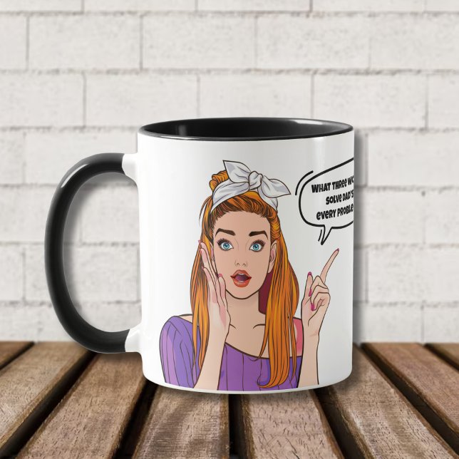 Mug Posez la question à votre mère - Funny Motherhood  (Créateur téléchargé)