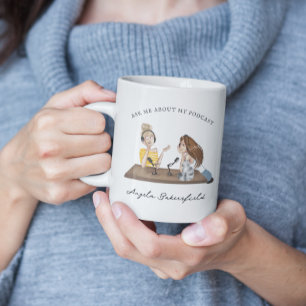 Mug Posez-moi des questions sur mon Podcast   Monogram