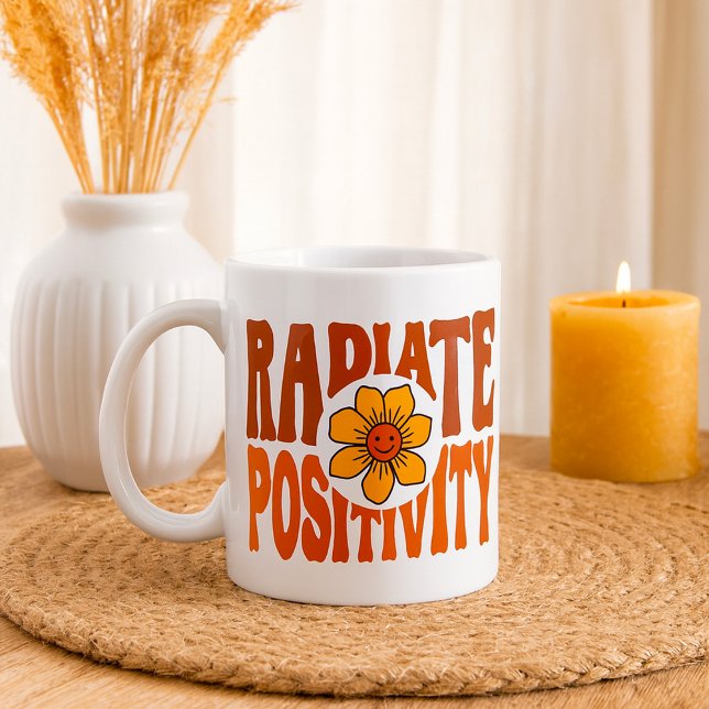 Mug Positivité du rayonnement (Créateur téléchargé)