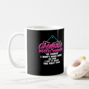 Mug Poste Femme Carrier Travailler Postal Comme