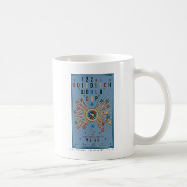 Mug Poster bleu de la Coupe du Monde QUIDDITCH™ (Droite)