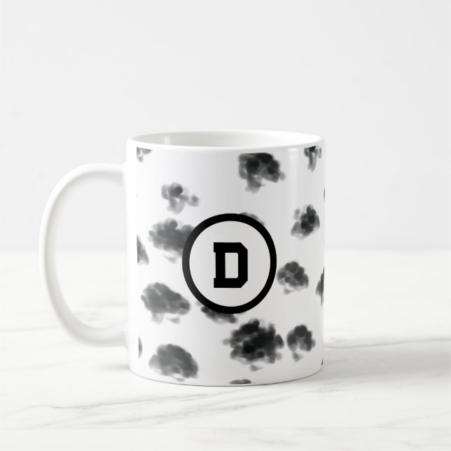 Mug poster de animal dalmate noir et blanc points (Gauche)