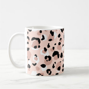 Mug Poster de animal Léopard Abstrait moderne
