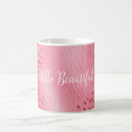 Mug Poster de animal léopard rose