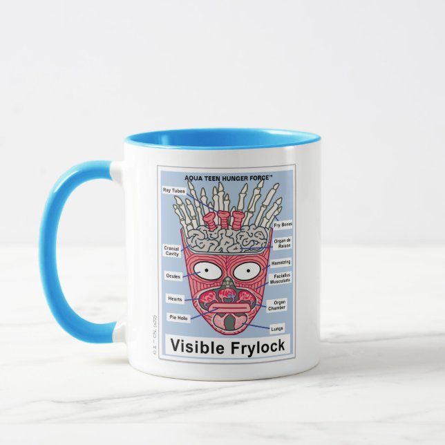 Mug Poster de l'Aqua Ado Hunger Force Visible Frylock (Gauche)