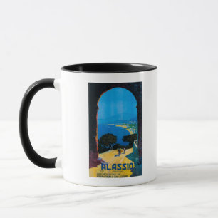Mug Poster de voyage Riviera Ouest