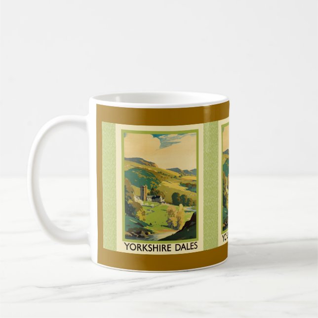Mug Poster de voyage Yorkshire Dales (Gauche)