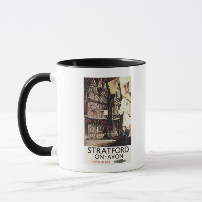 Mug Poster ferroviaire Garrick Inn and Harvard House (Gauche)
