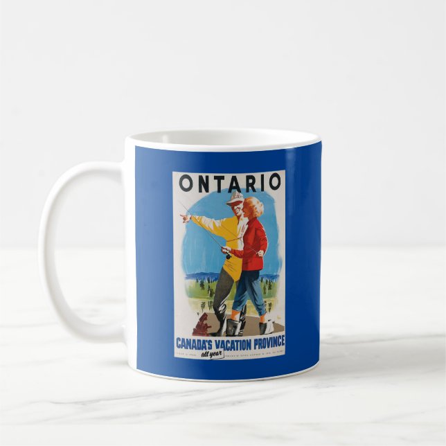 Mug Poster Retro Travel Ontario (Gauche)