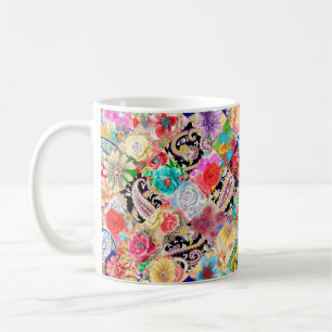 Mug Poster vintage avec instruments de musique et musi