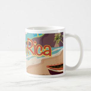 Mug Poster Vintage voyage du Costa Rica