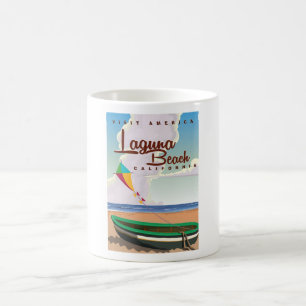 Mug Poster Vintage voyage Laguna Beach California