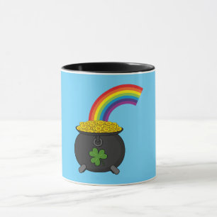 Mug Pot de dessin en or arc-en-ciel