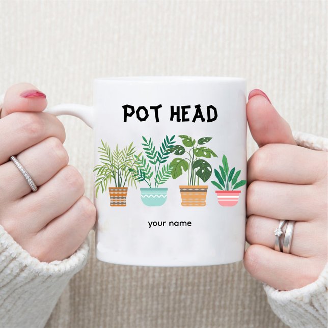 Mug Pot Head / Gardener Mom Crazy Plante Lady (Pot Head / Gardener Mom Crazy Plant Lady Coffee Mug)