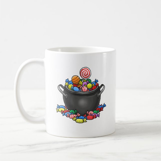 Mug Pot rempli de bonbons pour Halloween (Gauche)