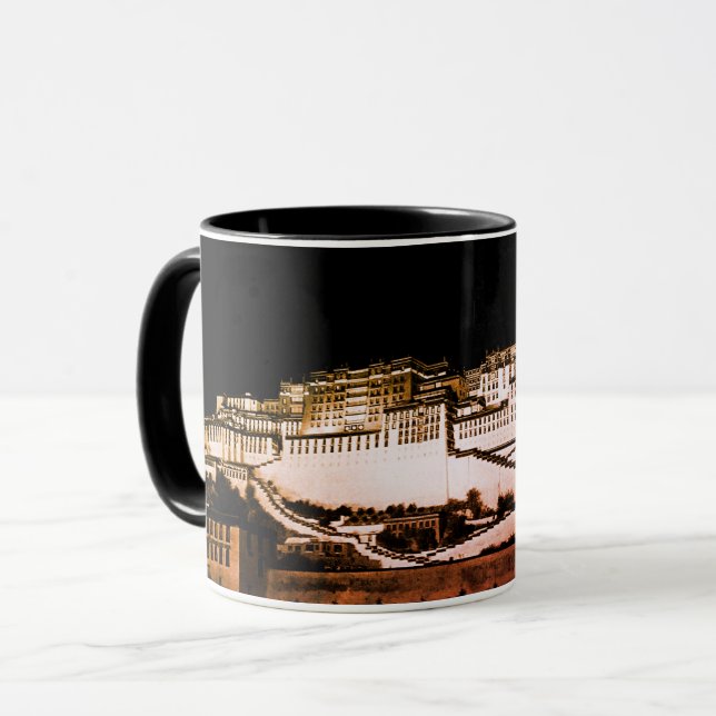 Mug Potala Palace, Lhassa la nuit, Tibet - Café/Thé (Devant gauche)