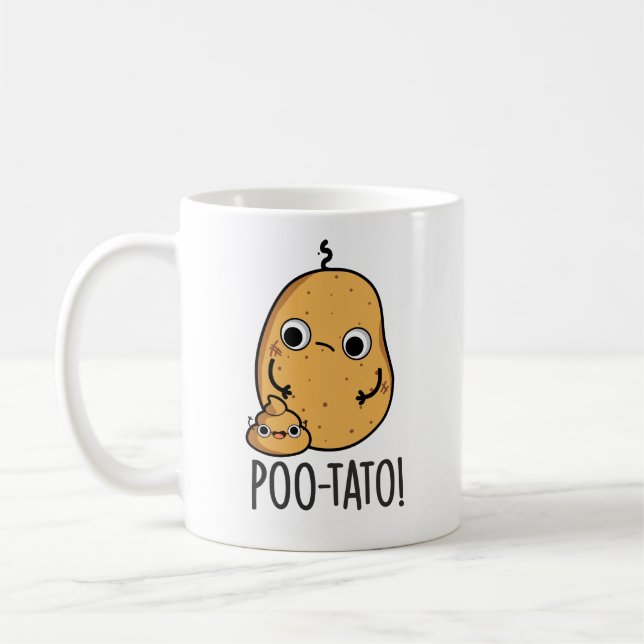 Mug Potato Drôle Veggie Poop Pun (Gauche)