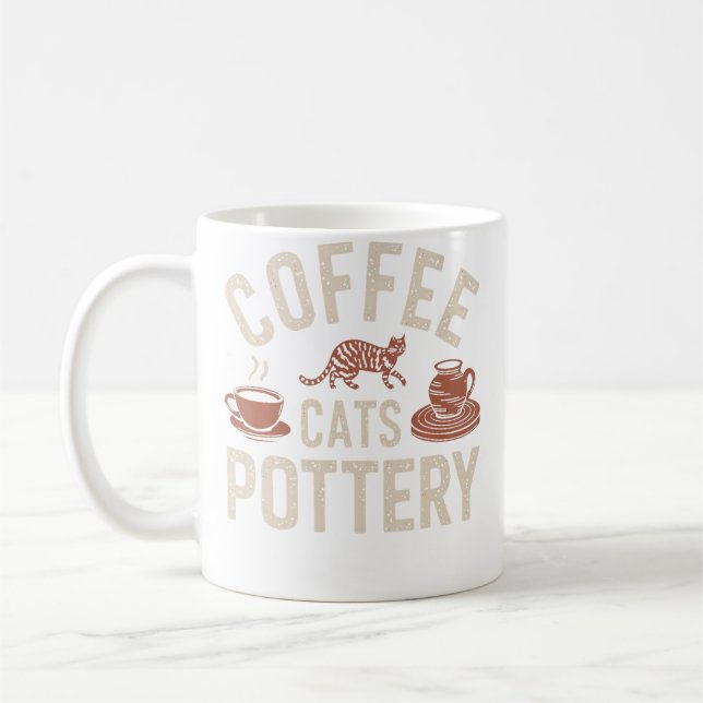 Mug Poterie Chats Café (Gauche)