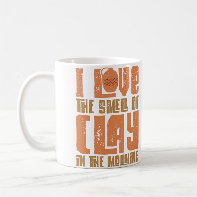 Mug Potiers Je suis amateur de poterie J'aime l'odeur  (Gauche)