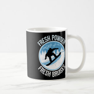 Mug Poudre fraîche Bruis frais Snowboard hiver Spo