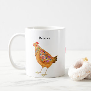 Mug Poule poule de mode drôle personnalisée Art