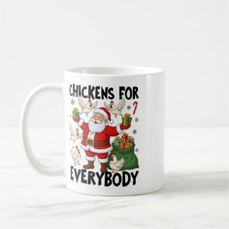 Mug Poules pour tout le monde Noël de poulet de vacanc