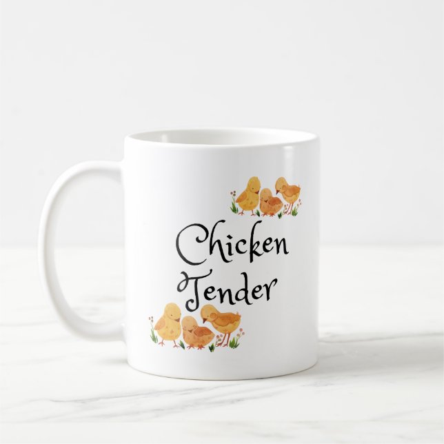 Mug Poulet avec poules (Gauche)