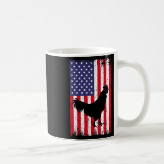 Mug Poulet Coq Drapeau Américain Ferme Animal Ranch