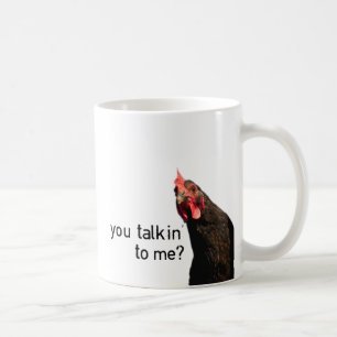 Mug Poulet drôle d'attitude - vous talkin à moi ?