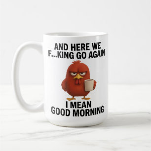 Mug Poulet drôle de photo personnalisée “C'est reparti