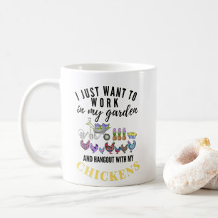 Mug Poulet fermier Hangout jardinier Drôle Amoureux