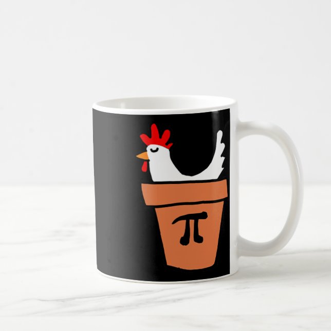 Mug Poulet Pot Pie Drôle Math Amant Pun Pi Day Étudian (Droite)