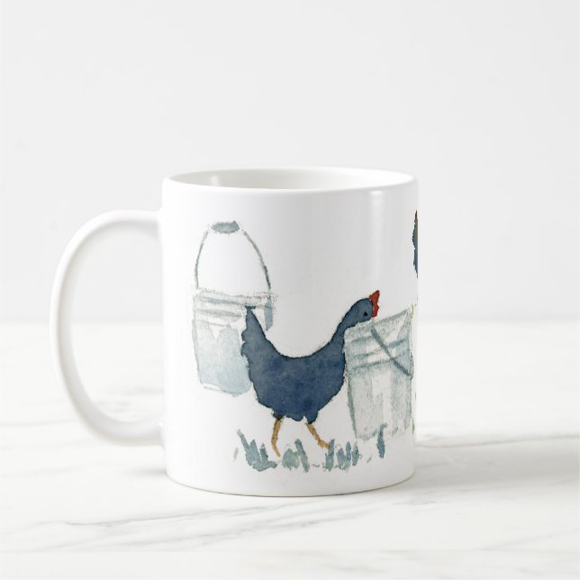 Mug Poulets de alimentation (Gauche)