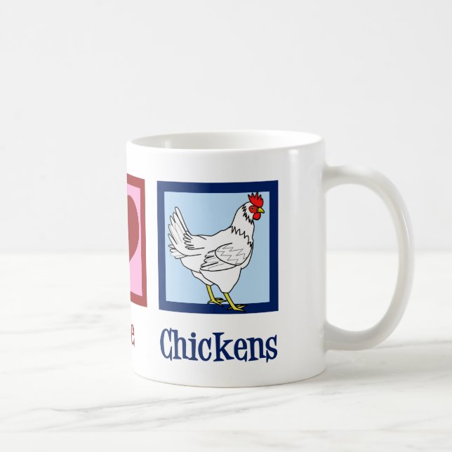 Mug Poulets de l'amour pour la paix (Droite)