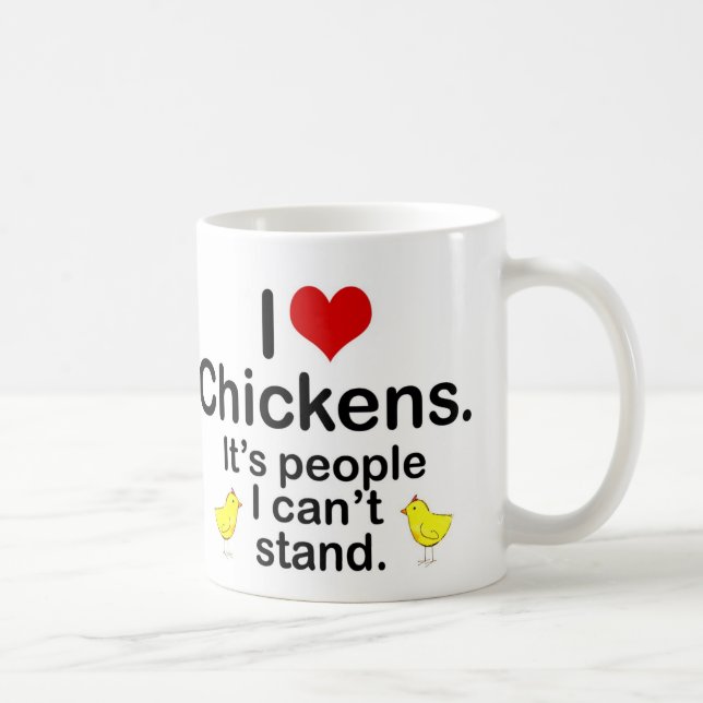 Mug Poulets I (de coeur) (Droite)