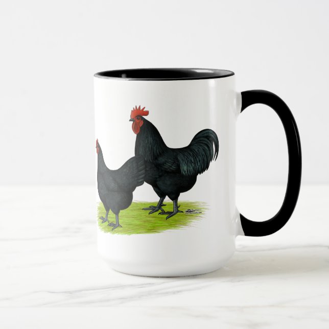 Mug Poulets noirs d'Australorp (Droite)