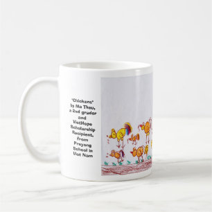 Mug "Poulets" par mA Theu, 2ème niveleuse