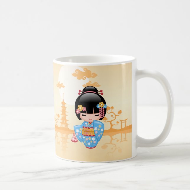 Mug Poupée de Maiko Kokeshi - fille de geisha (Droite)