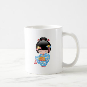 Mug Poupée Maiko Kokeshi - Cute Japonaise Geisha Girl 
