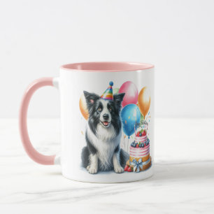Mug pour amateur de Border Collie pour anniversair