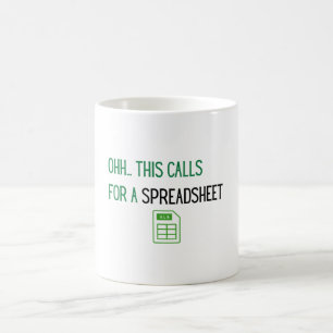Mug Pour cela, il faut une feuille de calcul